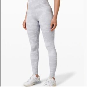 lululemon athletica Gray Camo Leggings